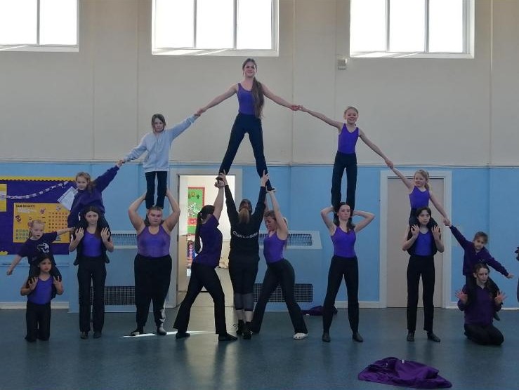 Tap dancers in rehearsal at Clairemarie’s School of Dance
